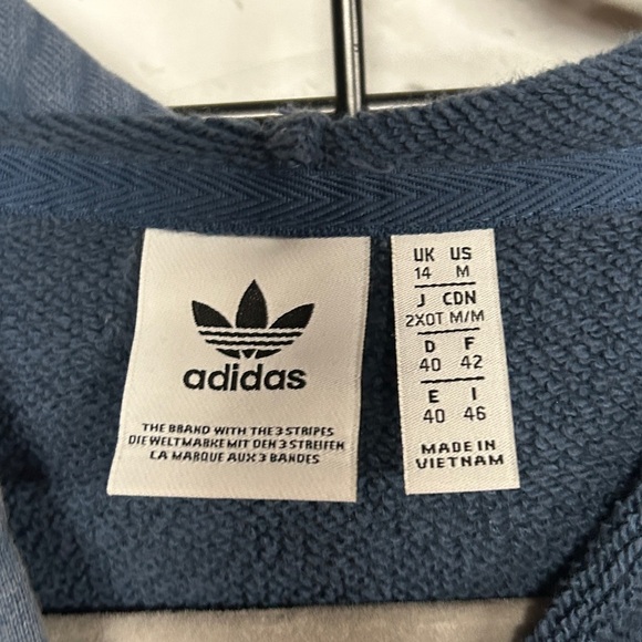 Adidas Cropped Hooded Sweatshirt - Picture 3 of 4